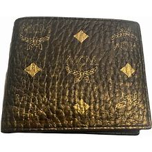 MCM Men's Cognac Leather Bifold Wallet