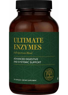 Ultimate Enzymes | Advanced Enzyme Blend | Supports Gut Health & Digestion | 120 Capsules | Global Healing