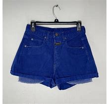 Marithe Francois Girbaud Vintage Blue Denim High Waist Shorts Size 10