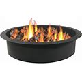 Sunnydaze 2mm Thick Steel Fire Pit Ring Insert - DIY Above Or In-Ground Liner - 42-Inch Outer Diameter (36-Inch Inner Diameter)