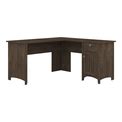 Bush Furniture Salinas 60" W L Shaped Office Desk With Storage, Ash Brown