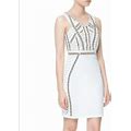 Zara Dresses | Zara Trafaluc M Beaded Dress | Color: Cream/White | Size: M