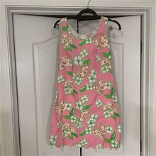Lilly Pulitzer Dresses | Lilly Pulitzer Butterfly Dress- Scalloped Shift - Size 2 | Color: Green/Pink | Size: 2