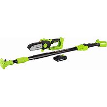 Earthwise 6" Cordless Mini Pruning Pole Saw With 2.0 Ah Battery And Fast Charger LCS0620P - 20V