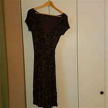 H&M Dresses | H&M Jersey Knit Dress - Size 6 | Color: Black/Brown | Size: 6