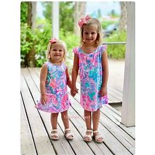 Lilly Pulitzer NWT Little Lilly Classic Shift Dress Viva Va Lilly Size 2