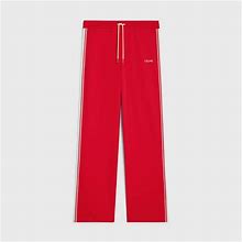 CELINE - Tracksuit Pants In Double Face Jersey - White / Red - Size : S - For Men