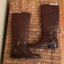 Lauren Ralph Lauren Shoes | Worn 1X Ralph Lauren Brown Leather Riding Boots | Color: Brown | Size: 7