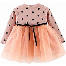Szxzygs Summer Dresses For Women 2024 With Sleeves Girls Dress Baby Girls Lace Princess Dress Long Sleeve Party Tulle Kids Vintage Dress Easter