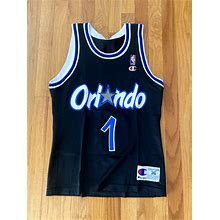 Vintage 90S Champion NBA ORLANDO MAGIC ANFERNEE PENNY HARDAWAY Jersey Size 36