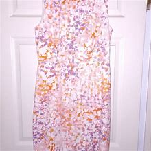 Ann Taylor Dresses | Ann Taylor Size 8 Sleeveless Lavender And Orange Dress | Color: Orange/Purple | Size: 8