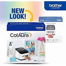 Brother Colaura VC-500W Color Photo & Label Printer, Compact & Versatile, Wi-Fi Enabled, Free Design Software & App With Templates, Prints In Full Co