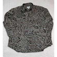 Armani Exchange Shirts | Armani Exchange Dress Shirt, Light/Dark Off White Brown Black, Design, Men's L | Color: Black/Brown/White | Size: L