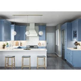 Sky Blue Shaker 10X10 Kitchen By The RTA Store