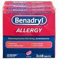 Benadryl Ultratabs Allergy Tablets (48 Ct., 3 Pk.)
