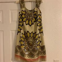 Vince Dresses | Silk Vince Dress. Size Xs. Absolutely Gorgeous! | Color: Cream/Gold | Size: Xs