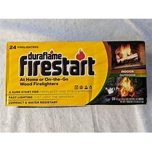 Duraflame Firestart Indoor/Outdoor Firelighters 24 Pack- NEW In Box