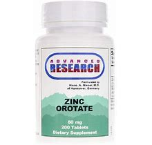 Zinc Orotate 60 Mg 200 Tabs (Pack Of 2)