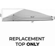 10X10 Pop Up Canopy Replacement Top ONLY Slant Leg Quest Canopy
