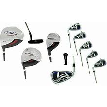 AGXGOLF BOYS' LEFT HAND MAGNUM COMPLETE GOLF CLUB SET: DRIVER +6-PW IRONS+PUTTER