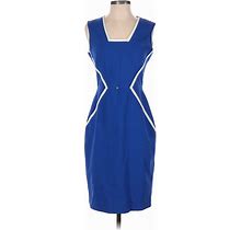 Calvin Klein Casual Dress: Blue Dresses - Women's Size P