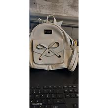 Obey Script School Bag Backpack Off White Gold Tone Accents New No Tags Unisex. OBEY. Women's Bags & Handbags.