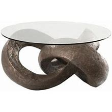Phillips Collection Trifoil Abstract Coffee Table Glass/Plastic In Brown | 17 H X 36 W X 36 D In | Wayfair 5Bb423f0006cfdc5e73e8c955d55192b
