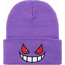 NEECS Anime Beanie Hats For Men Women-Warm Stretchable Quackity Cuffed Embroidered Beanie Hat