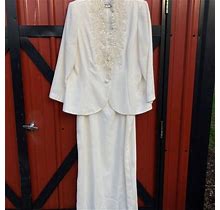 Karen Millen NY Mother Of Bride Stunning Jacket Dress For A Wedding Or Formal - Women | Color: Beige | Size: One Size