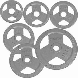 Cast Iron Olympic 2-Inch Weight Plates Set , 2.5/5/10/25/35/45Lb, Pair