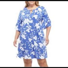 Ruby Rd. Dresses | New With Tags Ruby Rd Plus Size Summer Dress 3Xl. Beautiful!! | Color: Blue | Size: 3X
