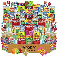 Foxy Fane 99 Count Candy Gift Box - Variety Assortment Of Gummies &