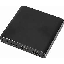 4K HDMI Digital Media Player, Videos Media Player With USB X 2, Memory Card, HDMI, AV, Optica Ports, Support Auto Play, Loop Play USB Media Player Fo