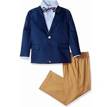 IZOD Boys' 4-Piece Suit Set With Dress Shirt, Bow Tie, Pants, And Jacket
