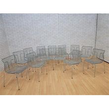 Vintage Niall Oflynn For Spectrum Rascal Metal Outdoor Chairs - Set Of 13
