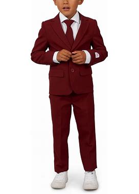 Opposuits Toddler And Little Boys Blazing Solid Color Suit, 3-Piece Set - Red - Size 2T