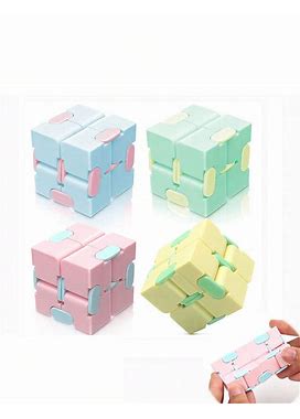 1Pc Infinity Cube Fidget Toy, Flip & Decompress Mini Pocket Cube,L