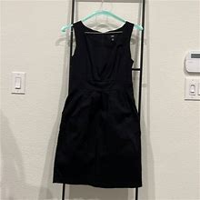 Massimo Dresses | Black A - Line Dress With Pleats And Pockets - Size 4 | Color: Black | Size: 4