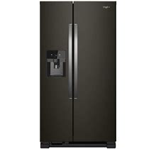 24.5 Cu. Ft. Side By Side Refrigerator In Fingerprint Resistant Black Stainless