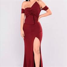 Fashion Nova Dresses | Red Evening Gown | Color: Red | Size: M