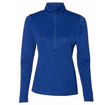 Russell Athletic B62734757 Womens Striated Quarter-Zip Pullover, Royal - 2XL