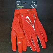 Nike Superbad 6.0 Men's 3XL Red White Adult Unisex Padded Football Gloves