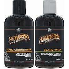 Suavecito Beard Wash Set Cleansing And Conditioning Beard Kit For Men (8 Oz. Each)