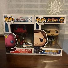 Funko Marvel Avengers Vision And Bucky Barnes Pop Bundle - Toys & Collectibles | Color: Blue