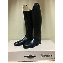 Cavallo Insignis Patent Trim Dressage Boot Black Us 10 (Calf 36cm