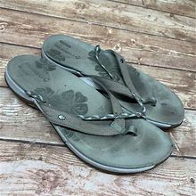 Merrell Womens Lilac Aluminum Q Form Comfort Sandals Flip Flop Slip