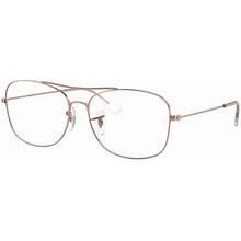 Ray Ban Eyeglasses RX6499 3094 Rose Gold 57mm Unisex Metal Gold