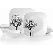 Corelle Dinnerware Set - Service For 6 Glass In Black/White | Wayfair 6906A39e2ccb9ccf3a1177db54d5776e