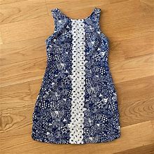 Lilly Pulitzer For Target Dresses | Lilly Pulitzer For Target Sleeveless Sheath Dress | Color: Blue/White | Size: 6