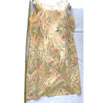 Vintage Telluride Knee Length Floral Dress Sleeveless Sheath Lined